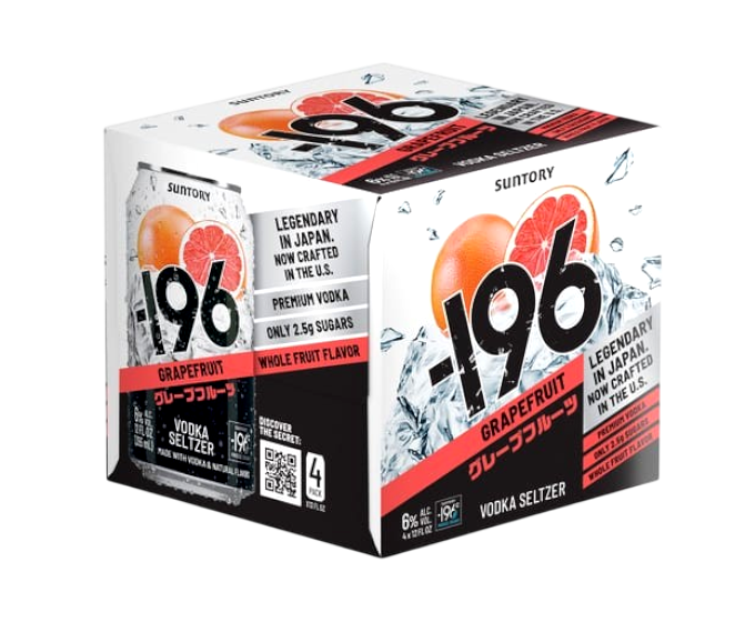 Suntory 196 Grapefruit 12oz 4-Pack Can – Primo Liquors Davie