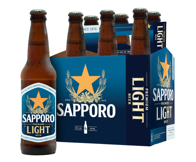 Sapporo Light 12oz 6-Pack Bottle