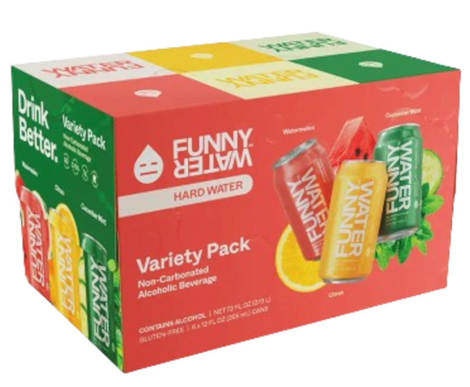 Funny Water Classic Variety 12oz 6-Pack Can