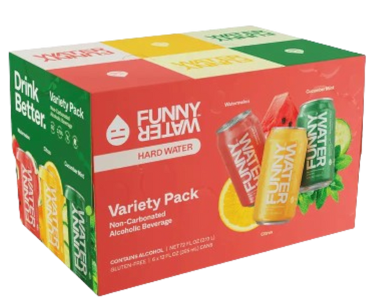 Funny Water Classic Variety 12oz 6-Pack Can