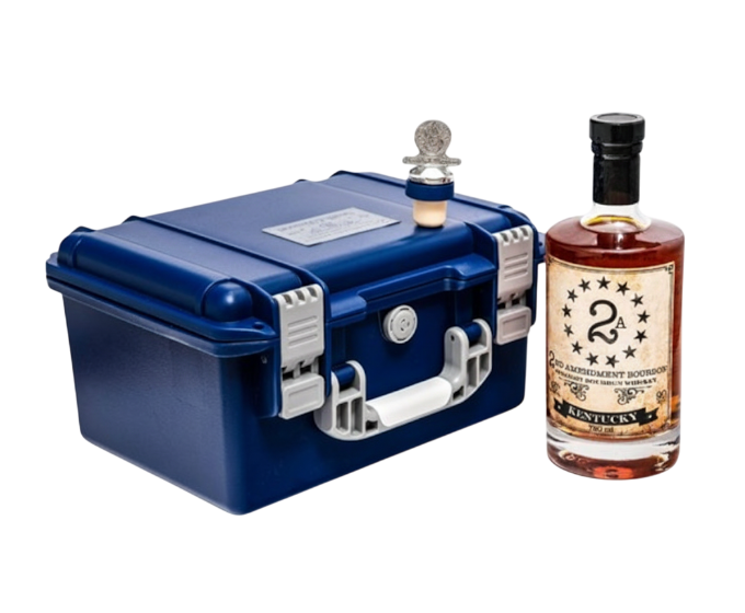 2A 2nd Amendment Straight Bourbon W/ S&W Gun Case 750ml