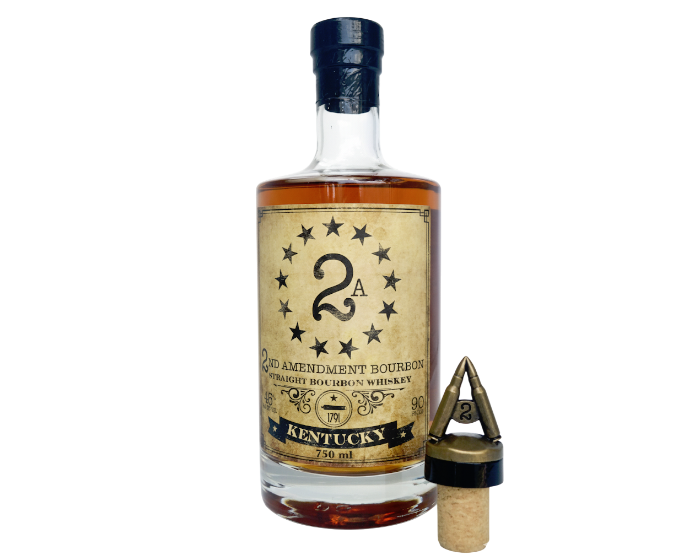 2A 2nd Amendment Straight Bourbon W/ Alpha Gun Case 750ml