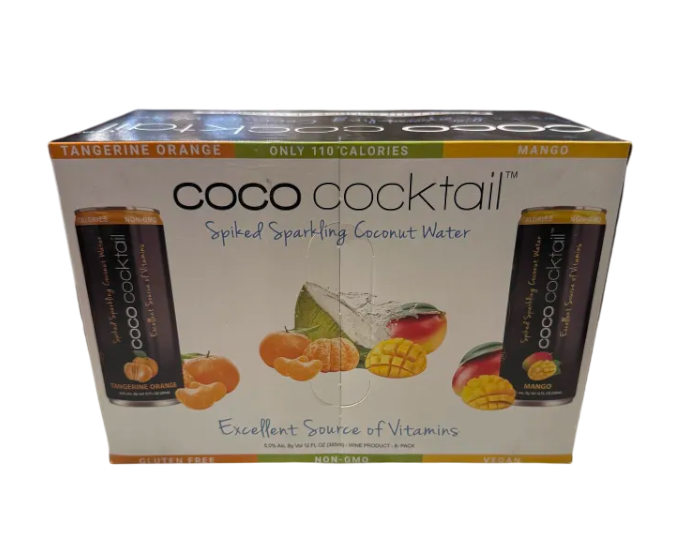 Coco Cocktail Tangerine Orange Mango 12oz 8-Pack Can