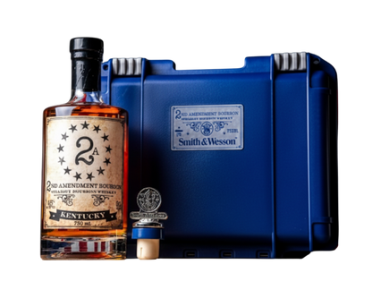 2A 2nd Amendment Straight Bourbon W/ S&W Gun Case 750ml