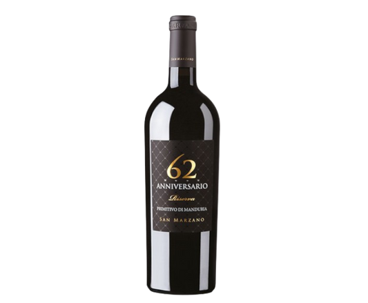 Cantine San Marzano 62 Anniversario Primitivo di Manduria Riserva 750ml