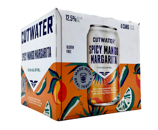 Cutwater Spicy Mango Margarita 12oz 4-Pack Can