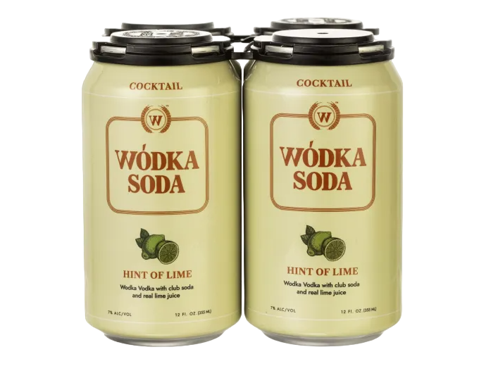 Wodka Soda Hint of Lime 12oz 4-Pack Can