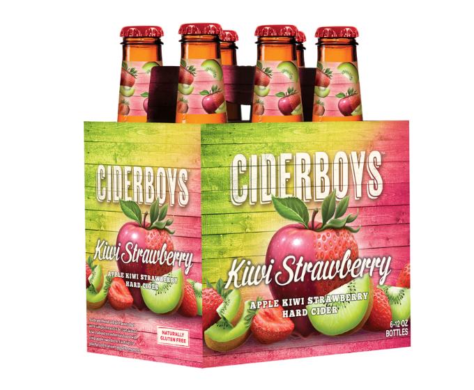 Ciderboys Kiwi Strawberry 12oz 6-Pack Bottle