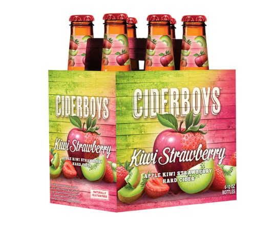 Ciderboys Kiwi Strawberry 12oz 6-Pack Bottle