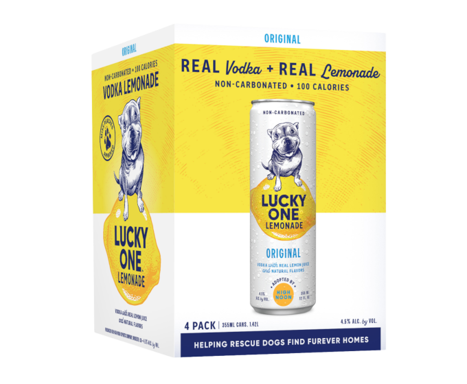 Lucky One Lemonade Original 12oz 4-Pack Can