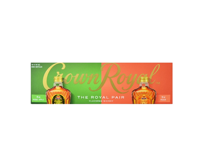 Crown Royal Regal Apple & Peach Gift Set 50ml 10-Pack