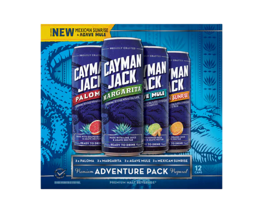 Cayman Jack Adventure Variety 12oz 12-Pack Can (Scan Correct Item)