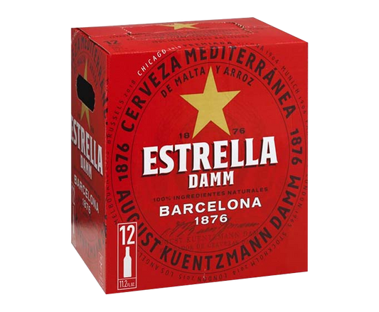 Estrella Damm 11.2oz 12-Pack Bottle