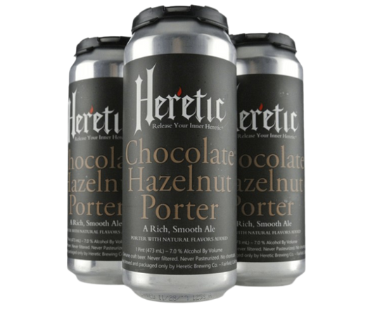 Heretic Chocolate Hazelnut 16oz 4-Pack Can