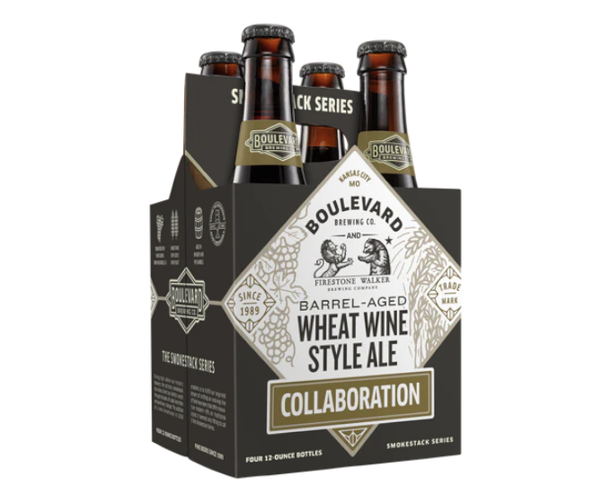 Boulevard Barrel Aged Wheat Wine Style Ale 12oz 4-Pack Bottle