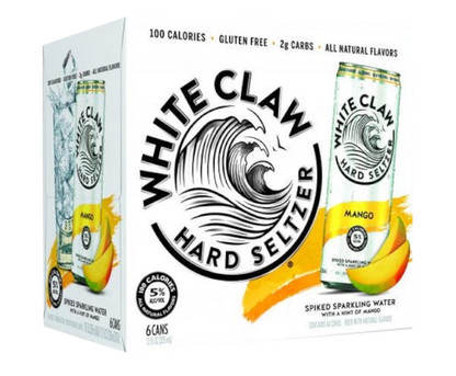 White Claw Hard Seltzer Mango 12oz 6-Pack Can