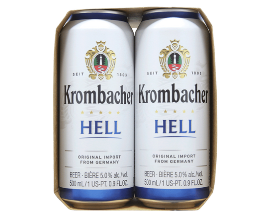 Krombacher Hell 16.9oz 4-Pack Can