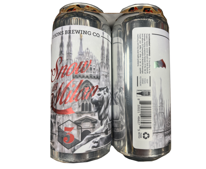 Three Sons Snow in Milan 16oz 4-Pack Can (Scan Correct Item)