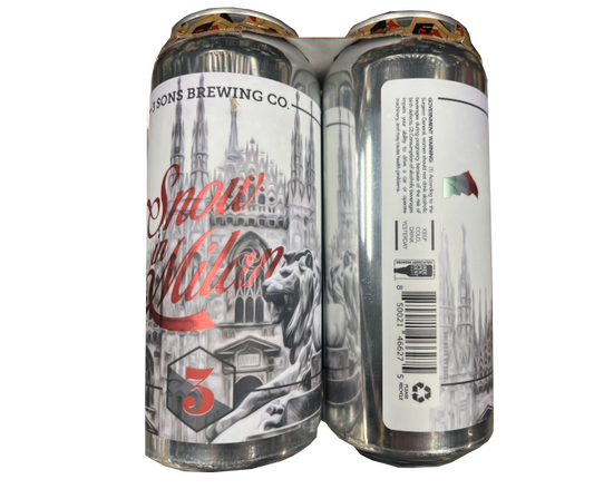 Three Sons Snow in Milan 16oz 4-Pack Can
