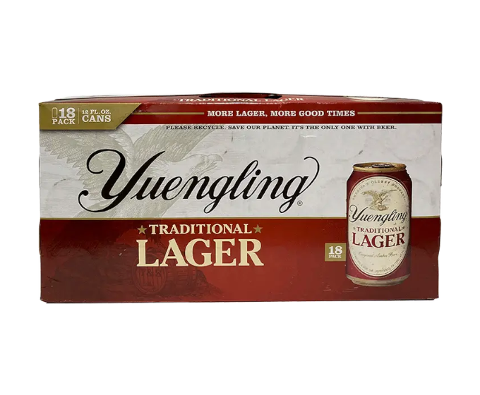 Yuengling Traditional Lager 12oz 18-Pack Can