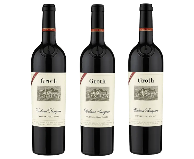 Groth Cabernet Reserve Vertical 3 Bottles Set 2013 / 2014 / 2015 750ml