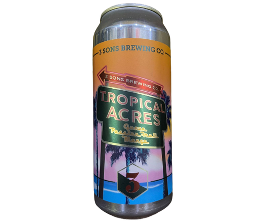 Three Sons Tropical Acres  Guava Passion Fruit Mango 16oz 4-Pack Can