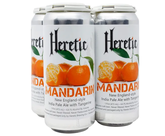Heretic Mandarin IPA 16oz 4-Pack Can