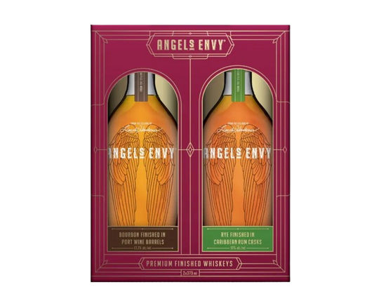 Angels Envy Bourbon and Rye Gift Set 2-Pack 375ml