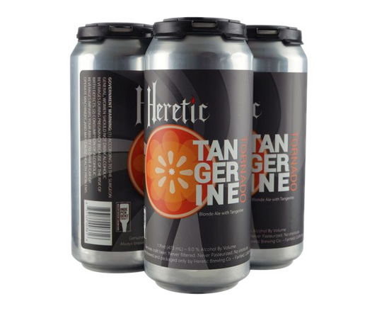 Heretic Tangerine Tornado 16oz 4-Pack Can